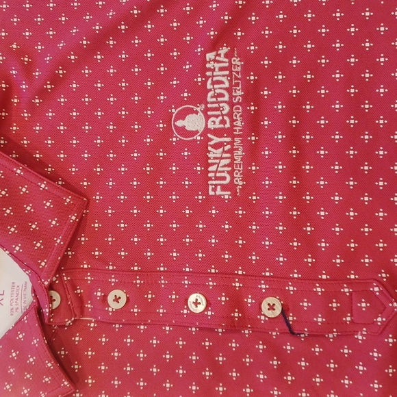 Pink Johnny O Polo.  Funky Buddha coffee shop - Picture 2 of 4